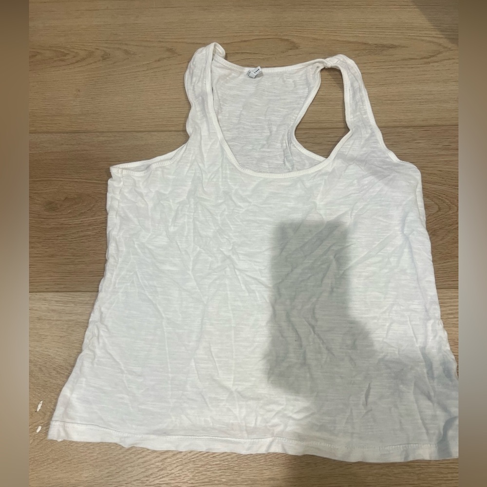 Vici White Racerback Tank Top